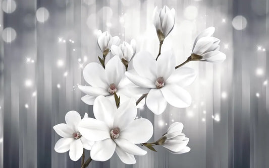 Light magnolia flowers