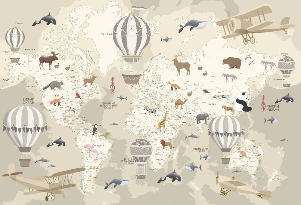 World map light, UKR