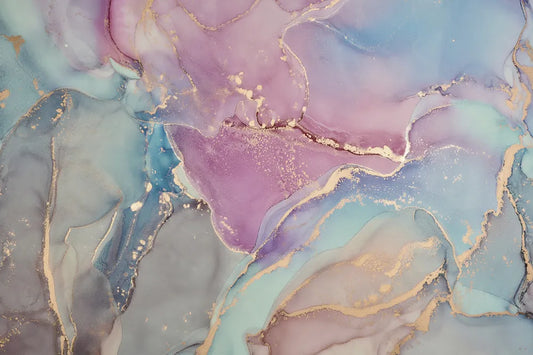 Fluid Art with gold