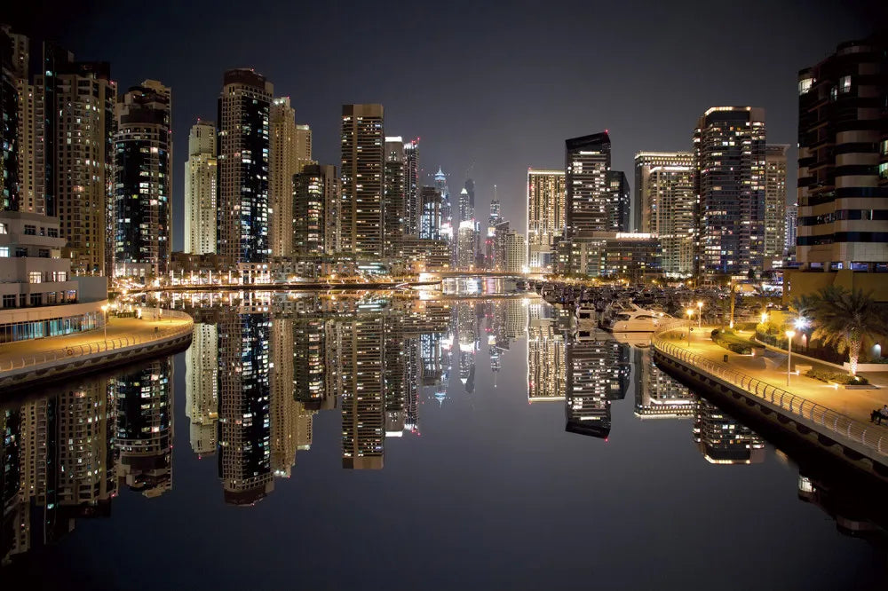 Night city view
