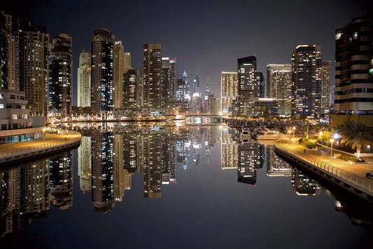 Night city view