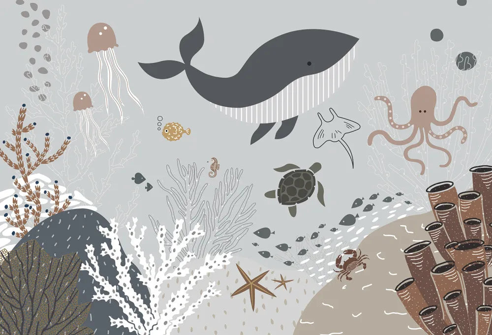 Underwater ocean inhabitants