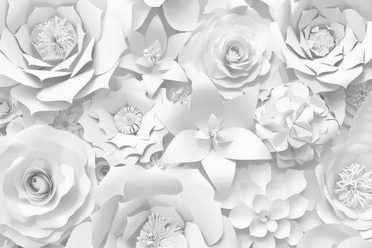 White flowers 3D