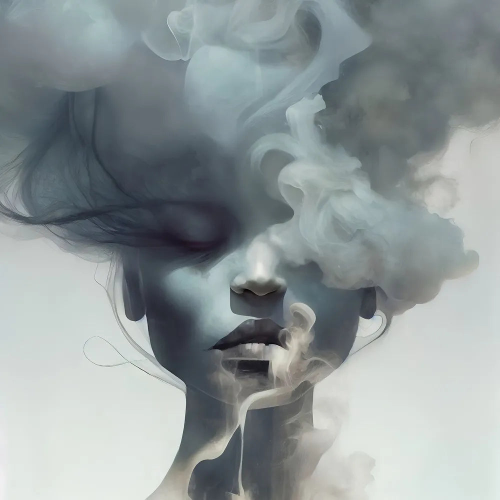 Girl in a watercolor haze
