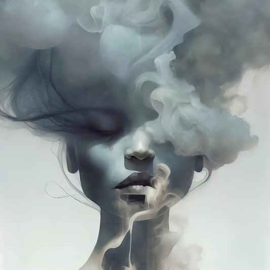 Girl in a watercolor haze
