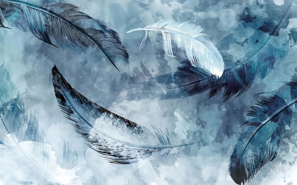Beautiful blue feathers