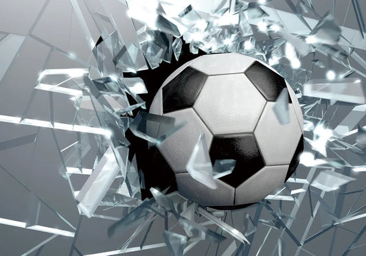 Soccer ball and glass 3D
