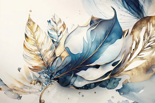 Magic feathers, watercolor