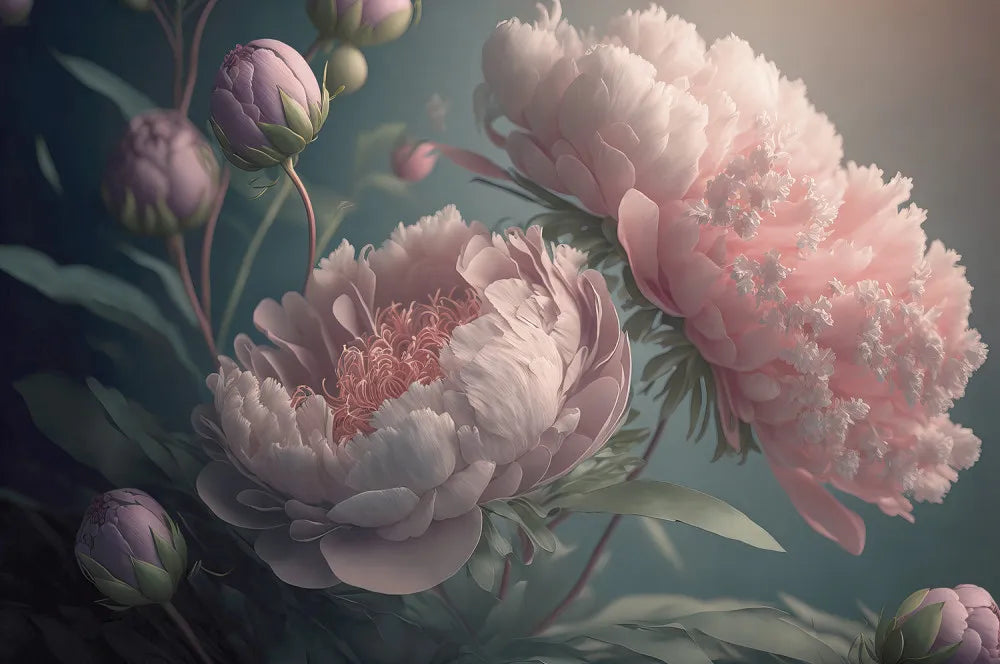 Beautiful pink peonies