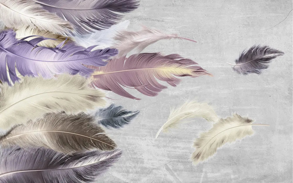 Variegated feathers 3D
