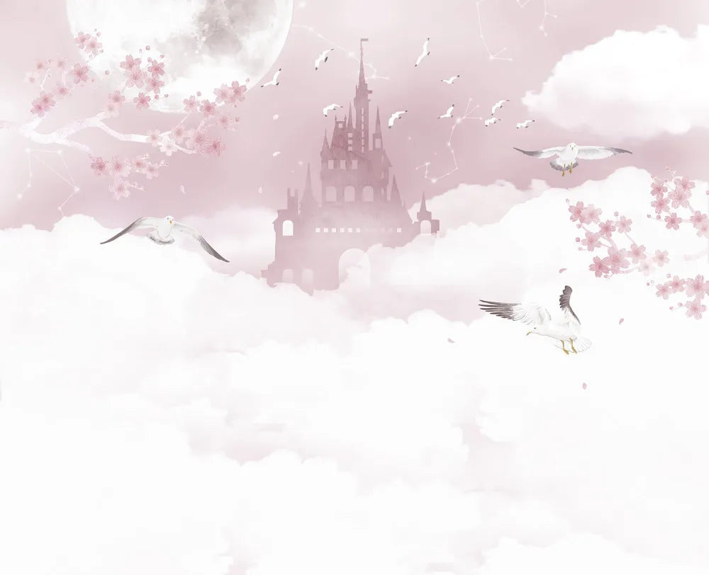Fairytale castle in the clouds
