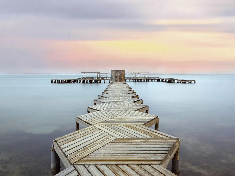 Pier in the Mar Menor Lagoon