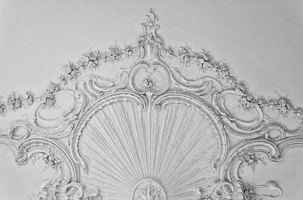 Stucco molding on the wall 3D
