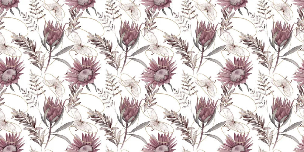 Blooming protea