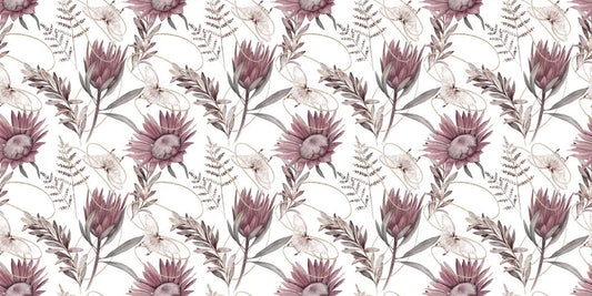 Blooming protea