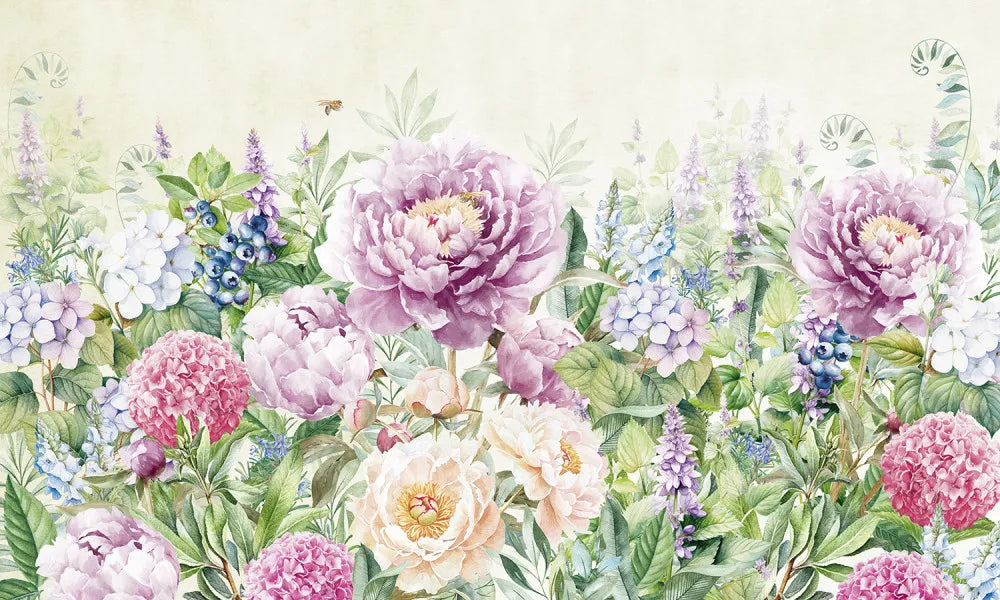Bright flowers in the garden