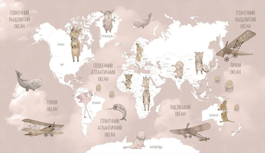Children's world map, UKR