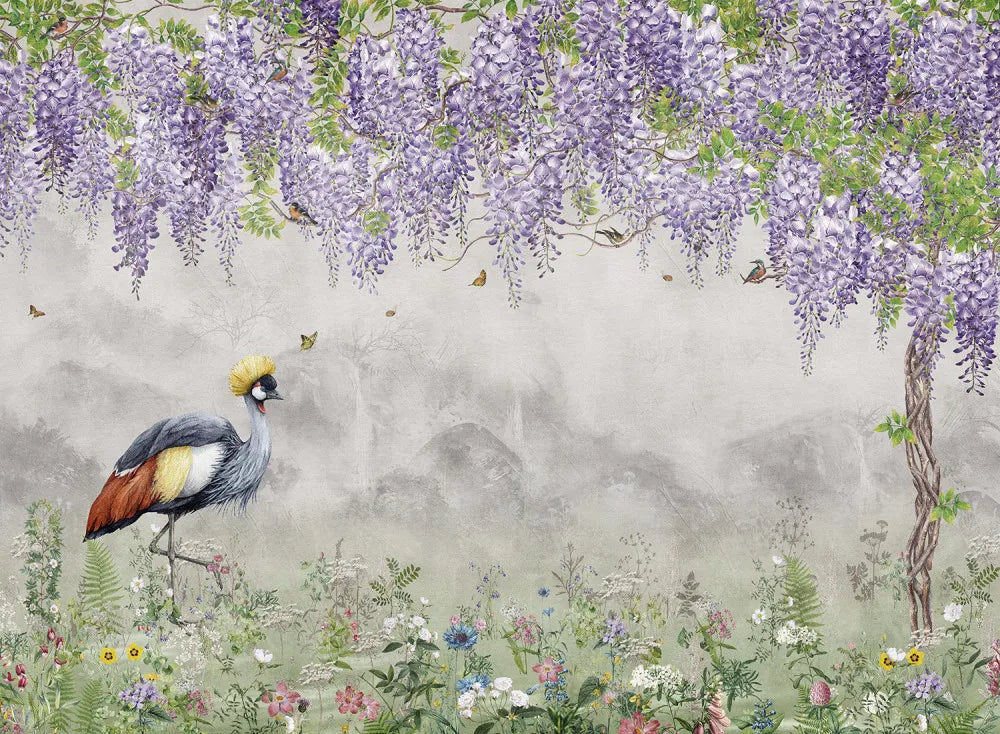 Garden with wisteria