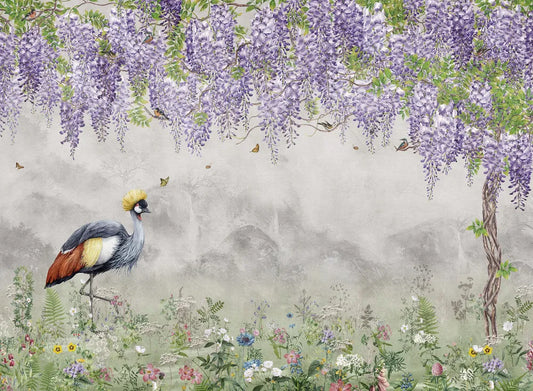 Garden with wisteria
