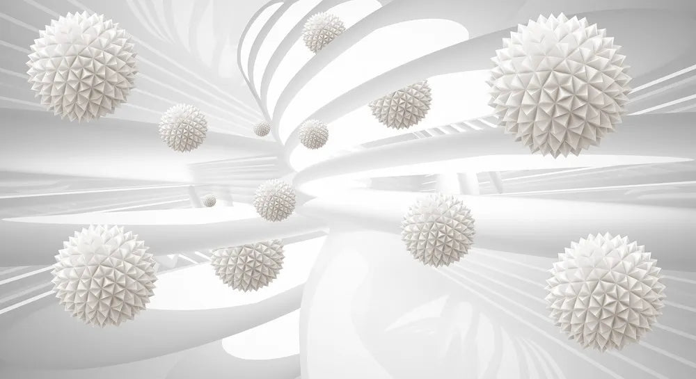 Floating light spheres 3D