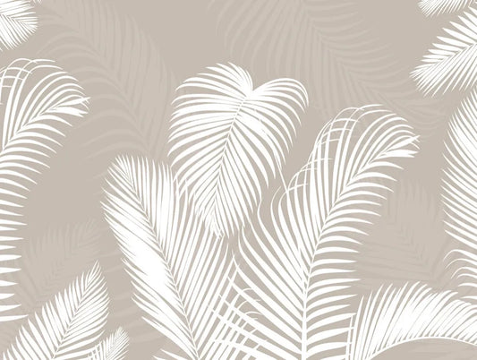 White palm leaves