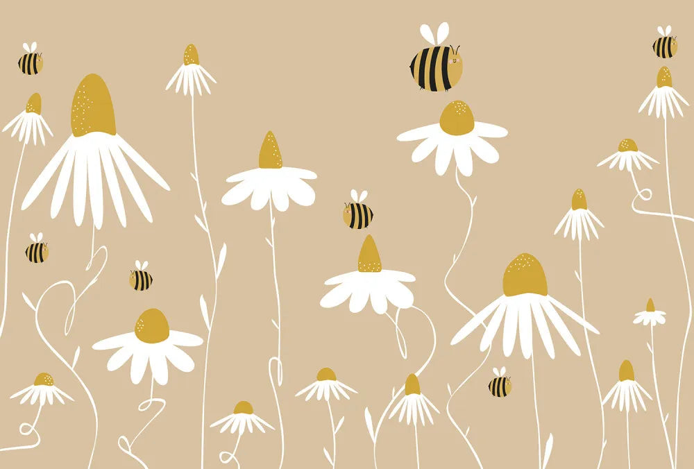Daisies and bees
