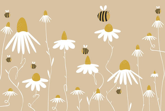 Daisies and bees