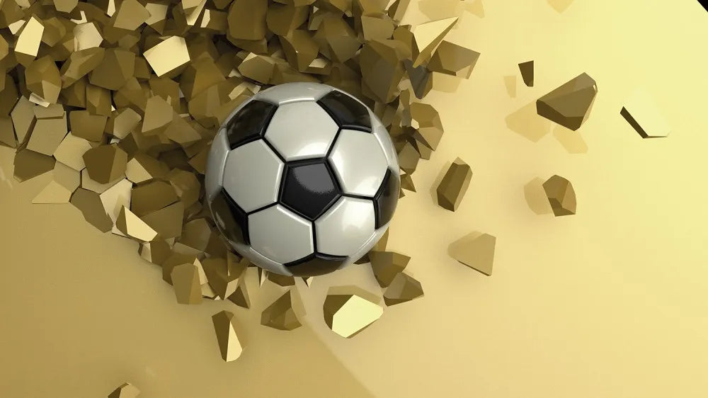 Flying soccer ball 3D