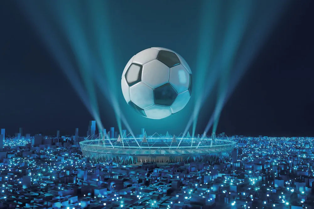 Ball over the stadium