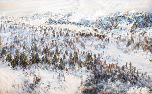 Winter mountain landscape