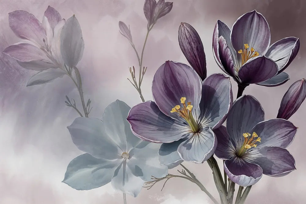 Magic crocuses, art