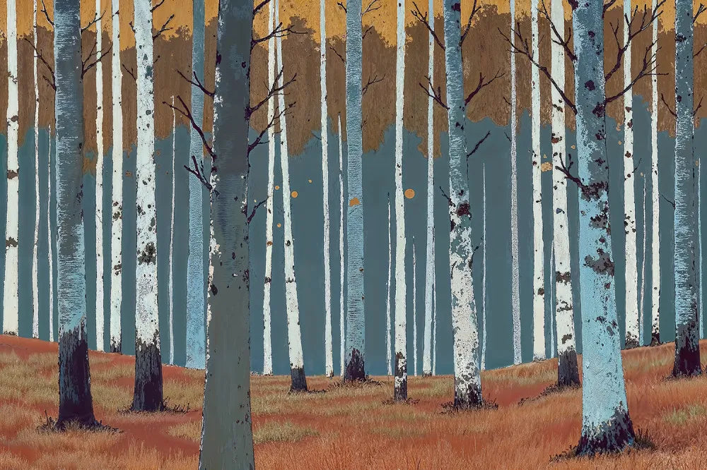 Birches, art