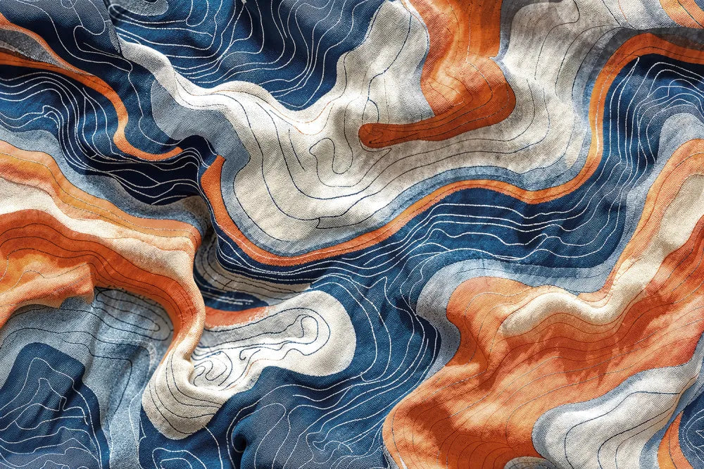 Bright fabric 3D