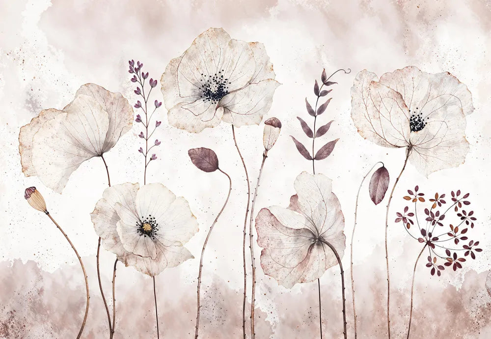 Flowering poppies