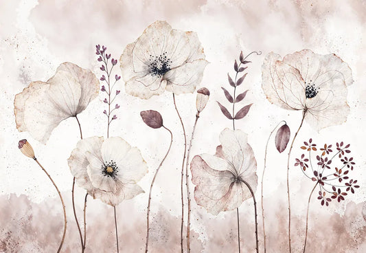 Flowering poppies