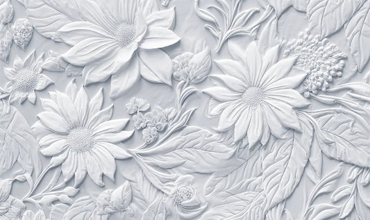 Light blue flowers 3d