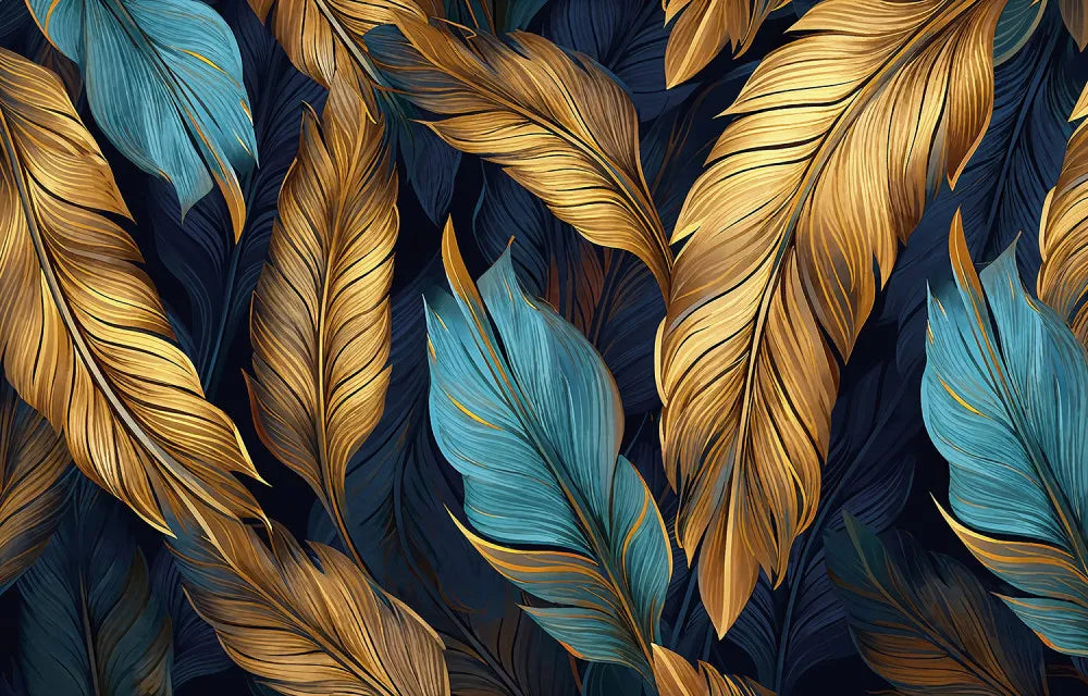 Housing-blue feathers