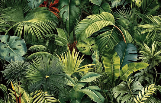 The colorful leaves of the tropics