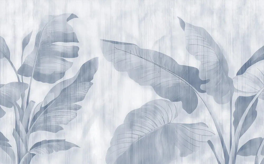 Blue banana leaves