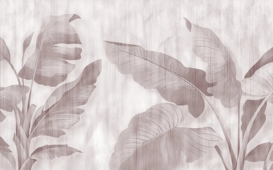 Large pastel leaves