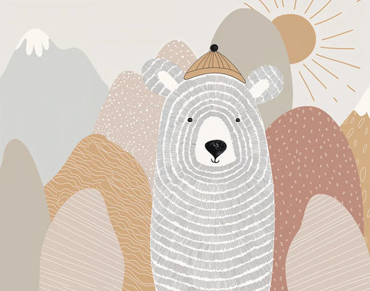 Bear and mountains