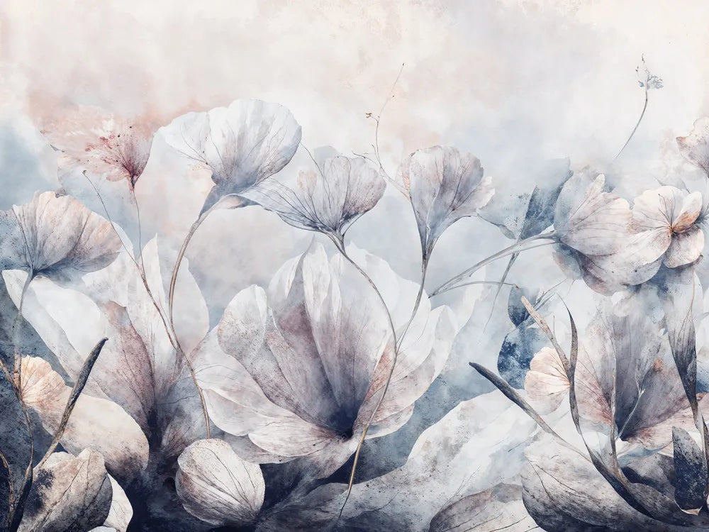 Abstract poppies