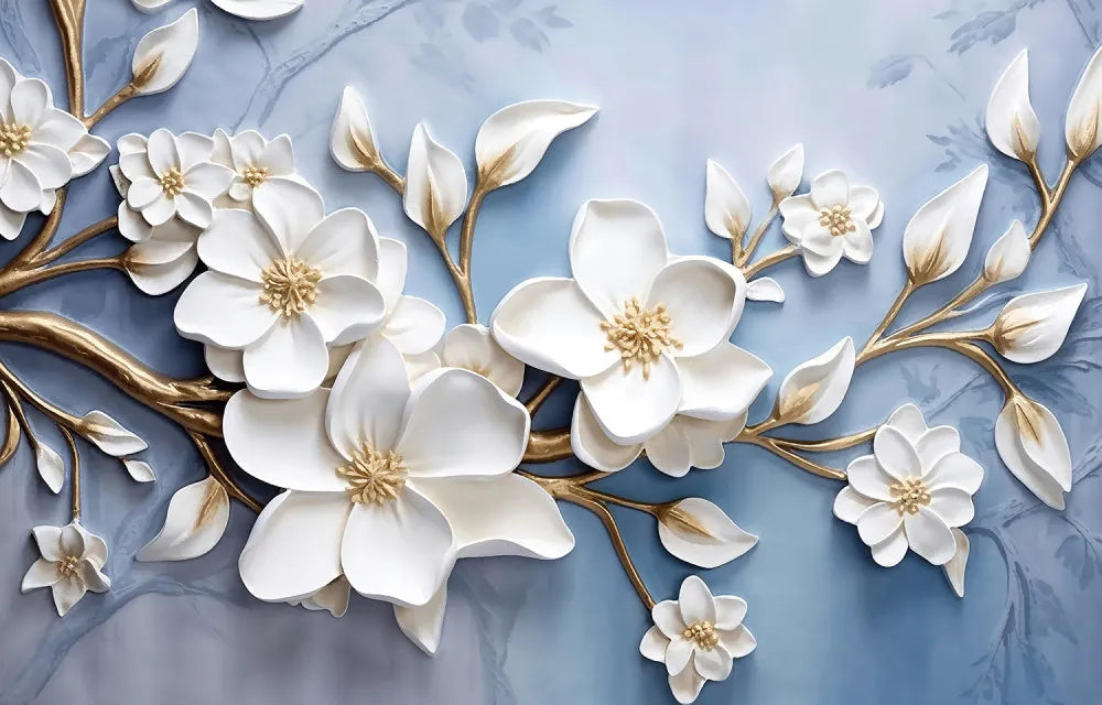 Delicate cherry flowers 3d