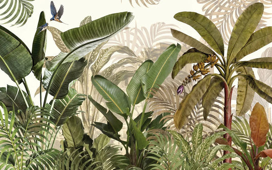 Bright tropical forest
