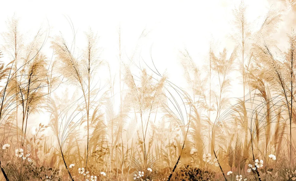 Bright yellow field flowers