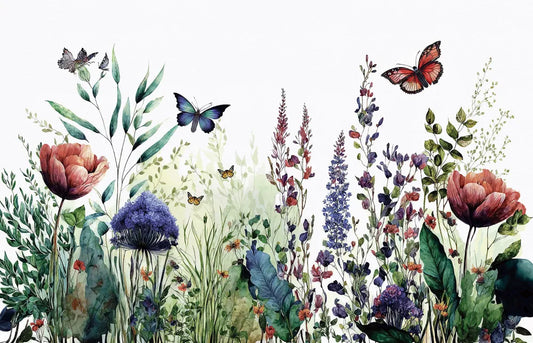 Bright flowers of fields