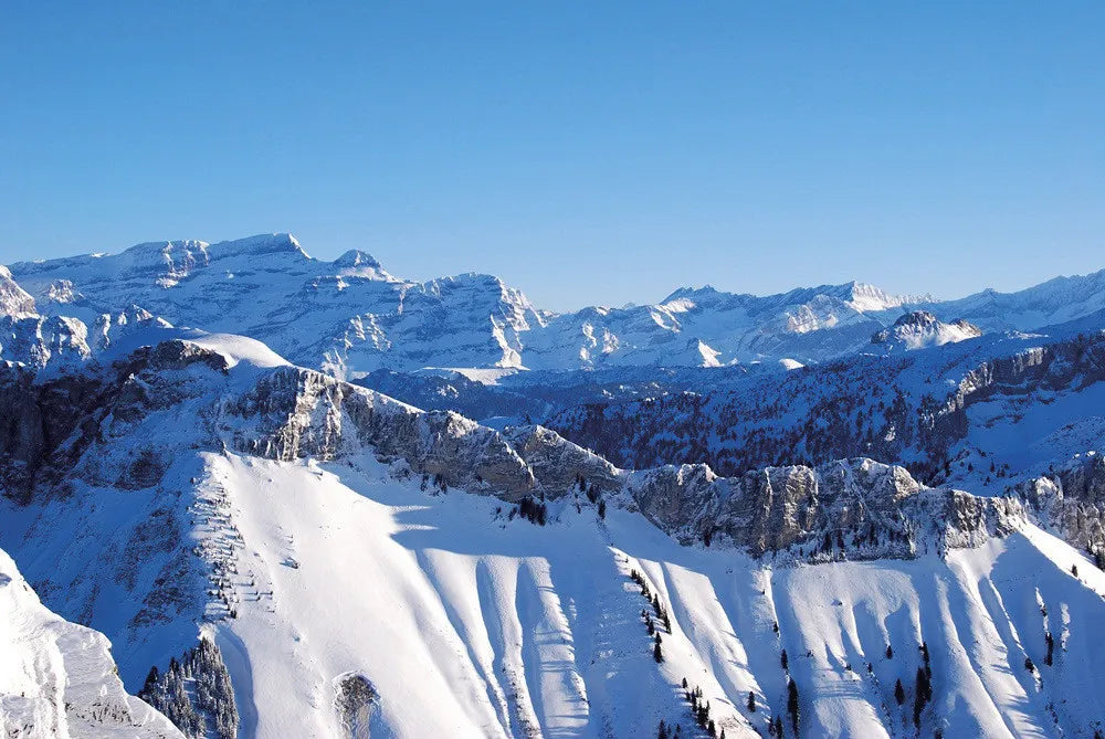 Snow-covered peaks