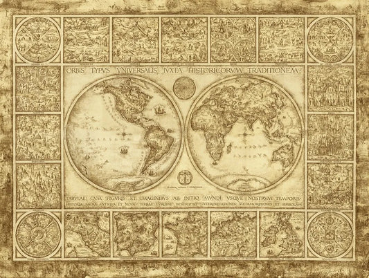 Ancient map of the world