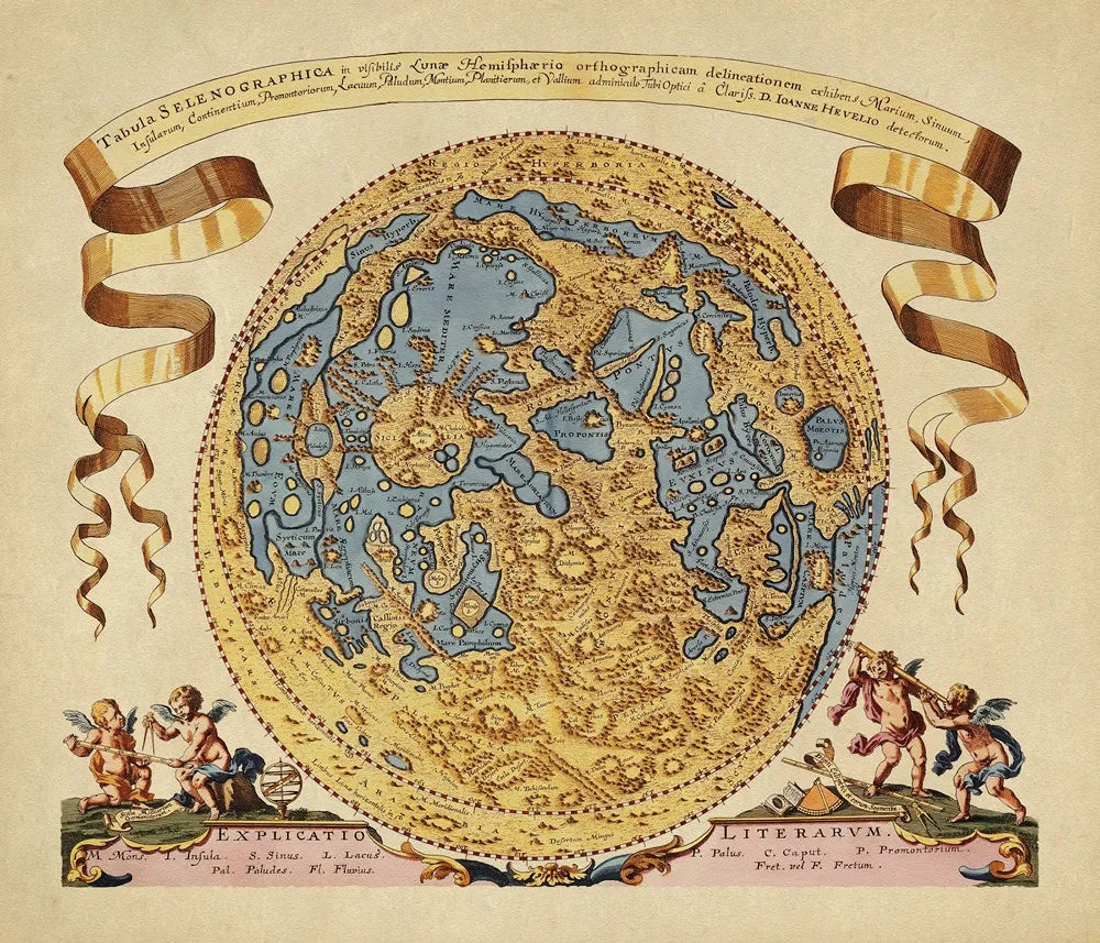 Ancient map of the Moon