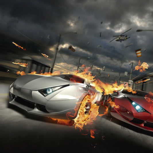 Fire car